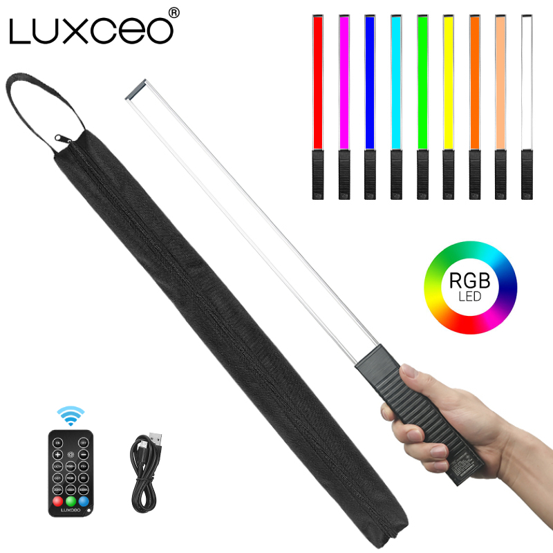 Torjim Rgb Photography Video Lighting - LUXCEO Q508A Handheld RGB Video Tube