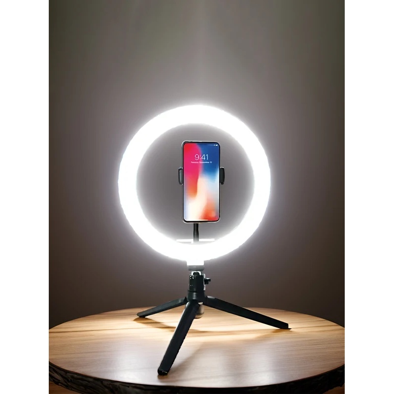 Torjim Rgb Photography Video Lighting - Desiontal 26cm Ring Light with Tripod
