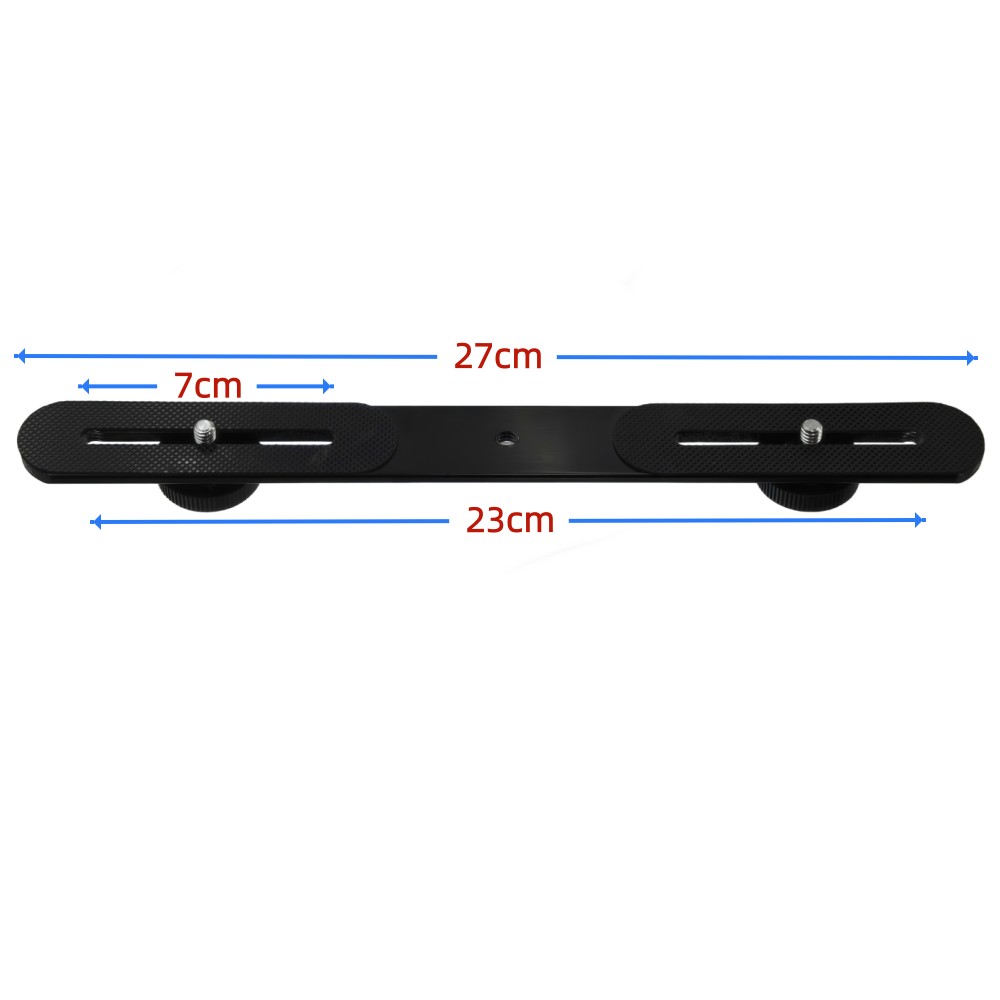 Dual Flash Bracket 1/4'' Screw - Photography Video Lighting Kit With Adjustable Tripod Stand 评论和价格