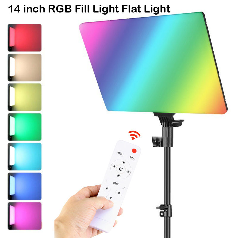 RGB 14'' LED Video Light Remot - Torjim Rgb Photography Video Lighting 评论和价格