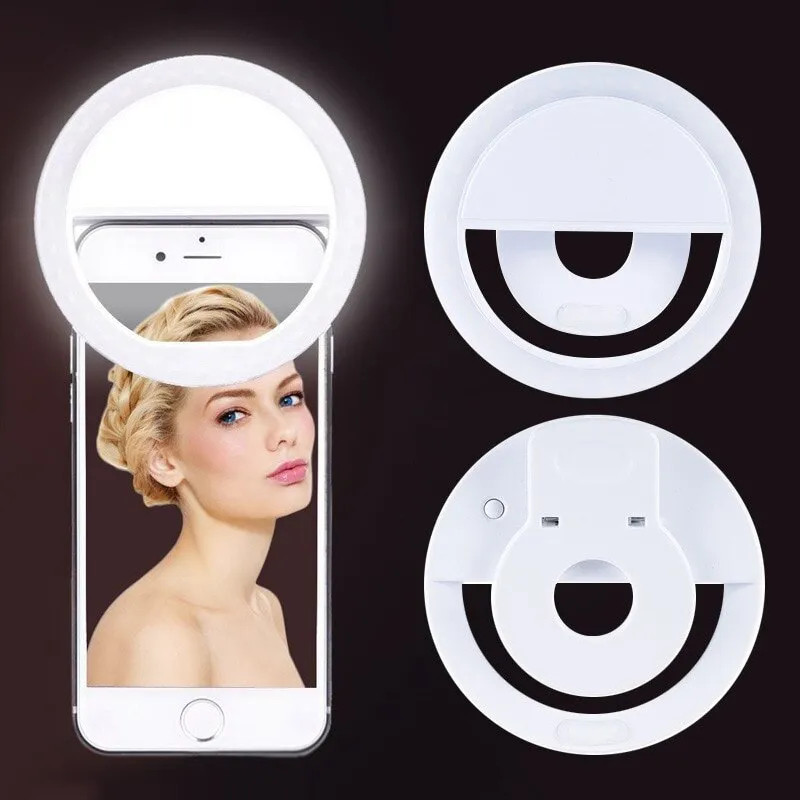 USB Rechargeable LED Selfie Ri - Photography Lighting Game 评论和价格