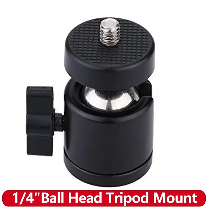 Universal Mini Metal Ball Head - Photography Video Lighting Kit With Adjustable Tripod Stand 评论和价格