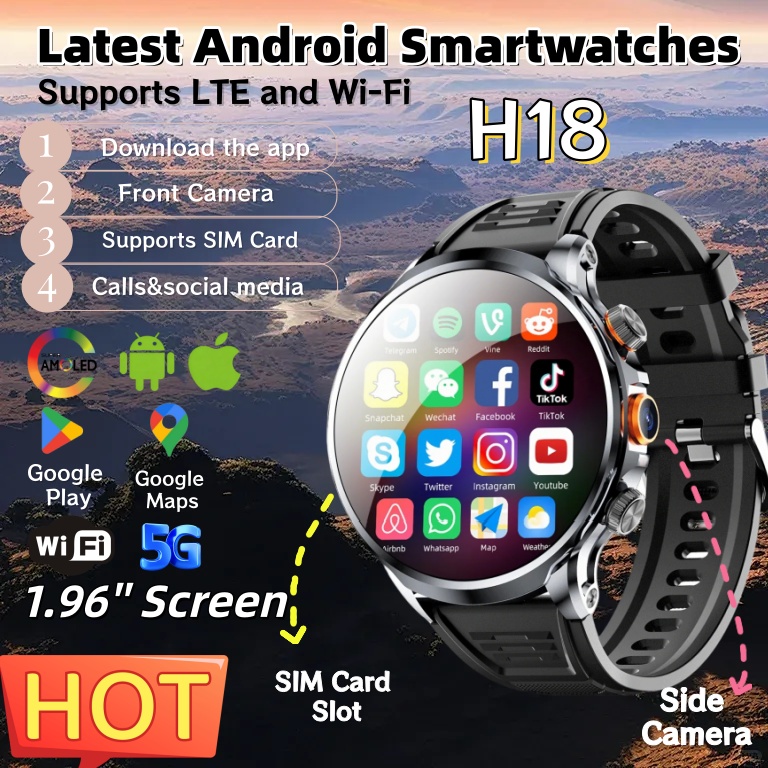 NEW 4G Android H18 Smart Watch - Photography Lighting Gel 评论和价格