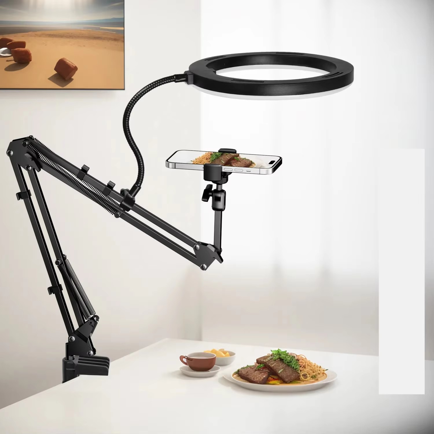 Live Stand Mobile Phone Profes - Photography Video Lighting Kit With Adjustable Tripod Stand 评论和价格