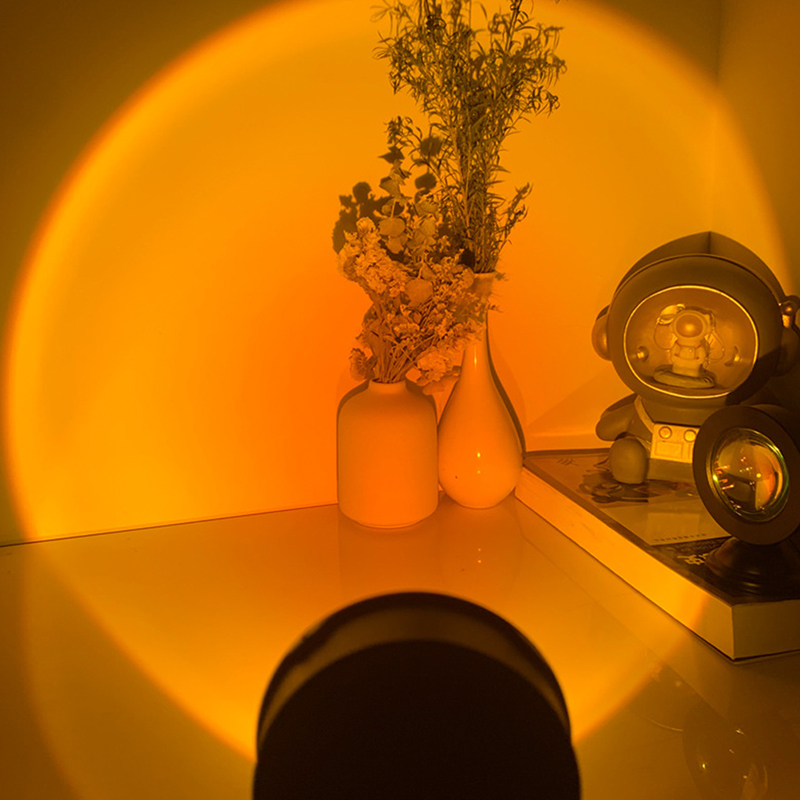 LED Sunset Lamp Projector USB  - Photography Lighting Mood 评论和价格