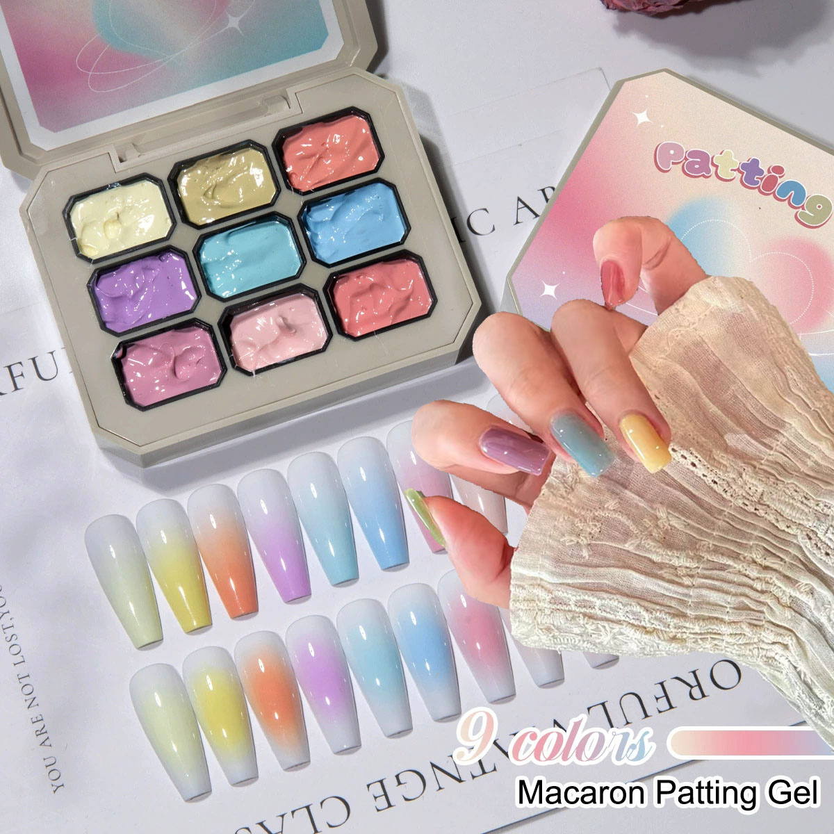 1pc Solid Makaron Nail Polish  - Photography Lighting Gel 评论和价格