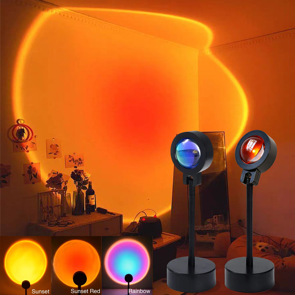 LED Sunset Lamp Nightlights Pr - Photography Lighting Mood 评论和价格