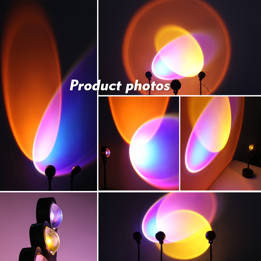 LED Sunset Lamp Nightlights Pr - Photography Lighting Mood 评论和价格