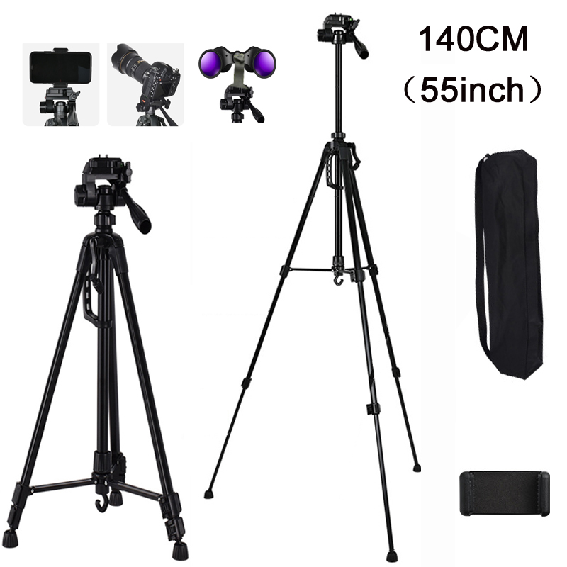 55inch Universal Tripod Stand  - Photography Video Lighting Kit With Adjustable Tripod Stand 评论和价格