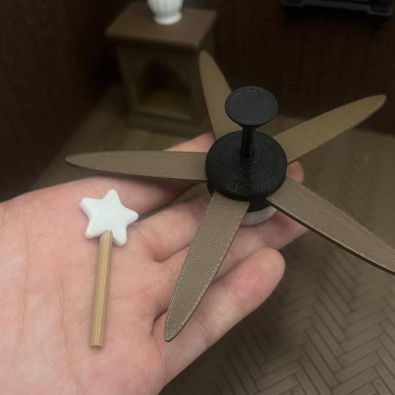 Miniature Ceiling Fan with LED - Photography Lighting Case 评论和价格
