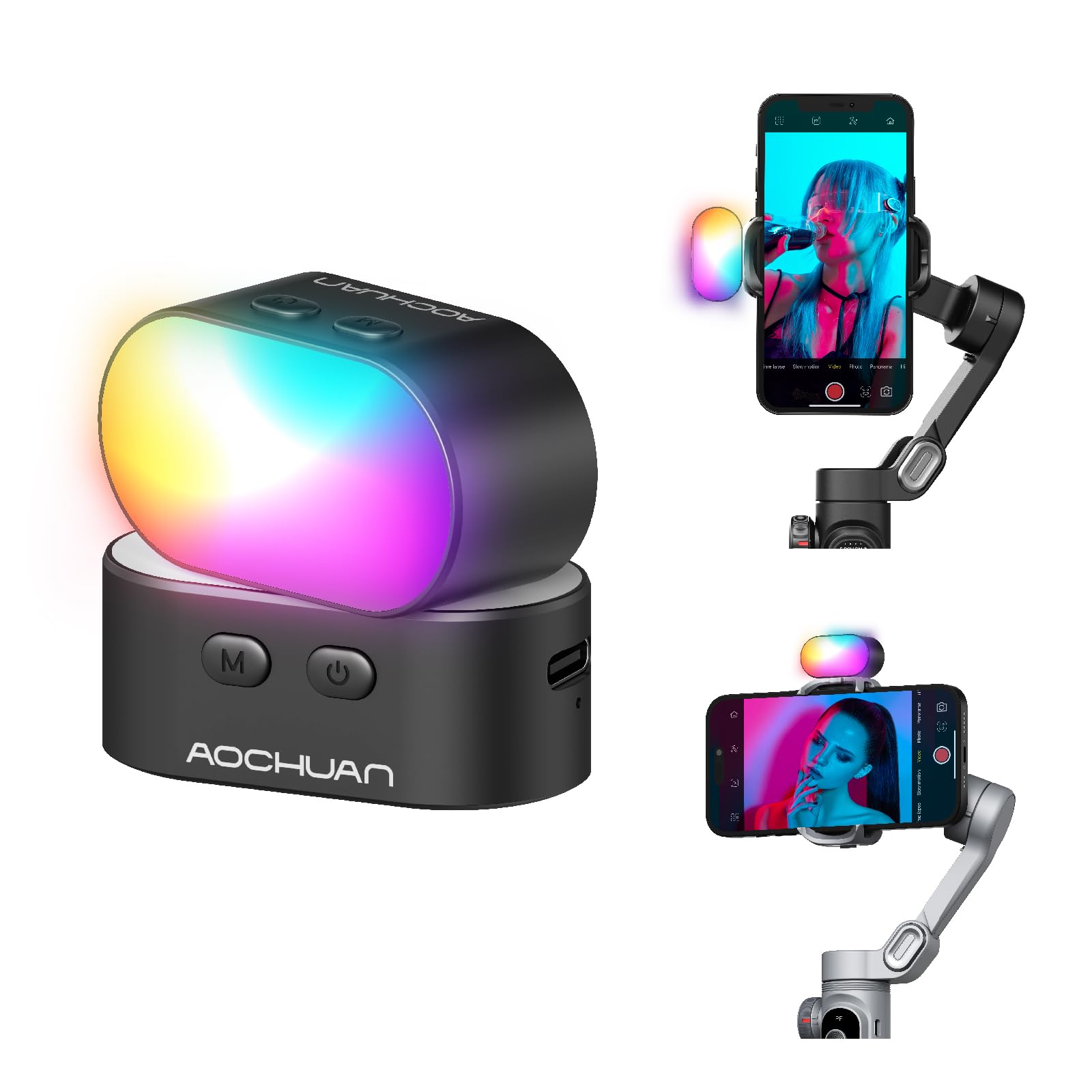 AOCHUAN RGB Magnetic Fill Ligh - Torjim Rgb Photography Video Lighting 评论和价格